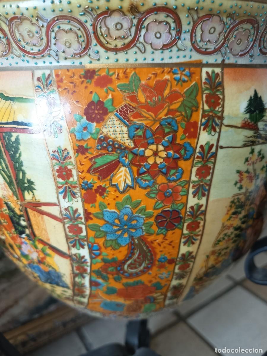 Vintage: Macetero Oriental con pie de hierro - Foto 17