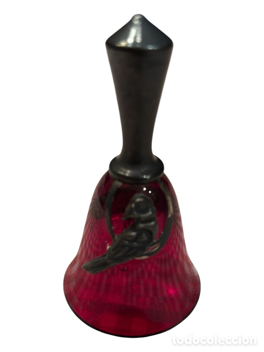 Vintage: Bonita campana. Cristal y Plata.