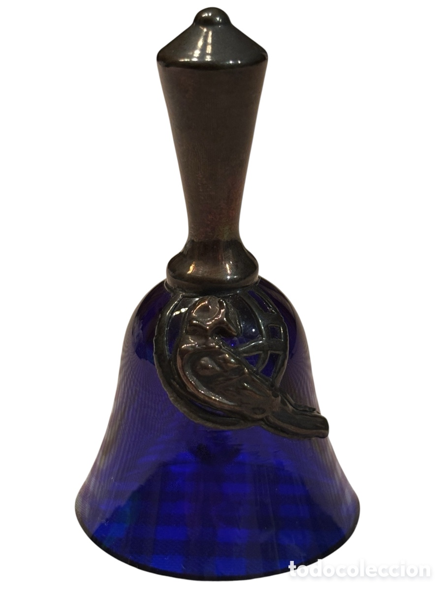 Vintage: Bonita campana. Cristal y Plata.