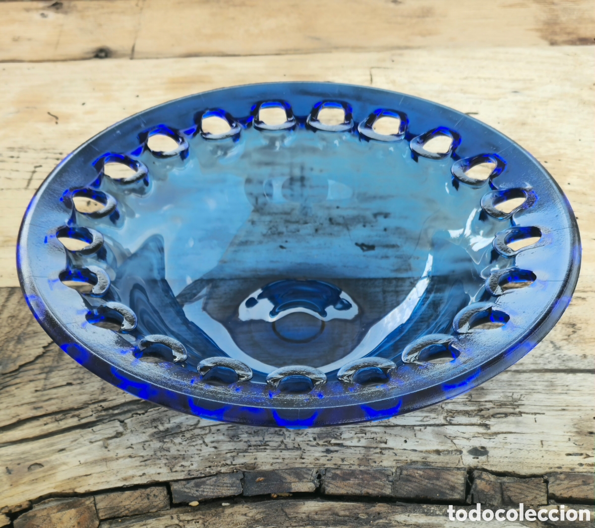 Vintage: Fuente Mid Century cobalto