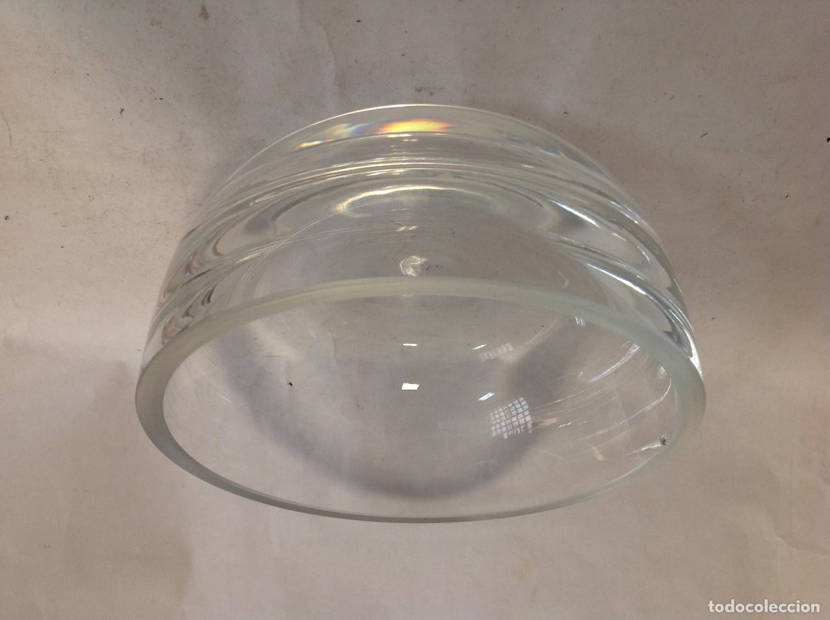 Vintage: Centro de cristal liso