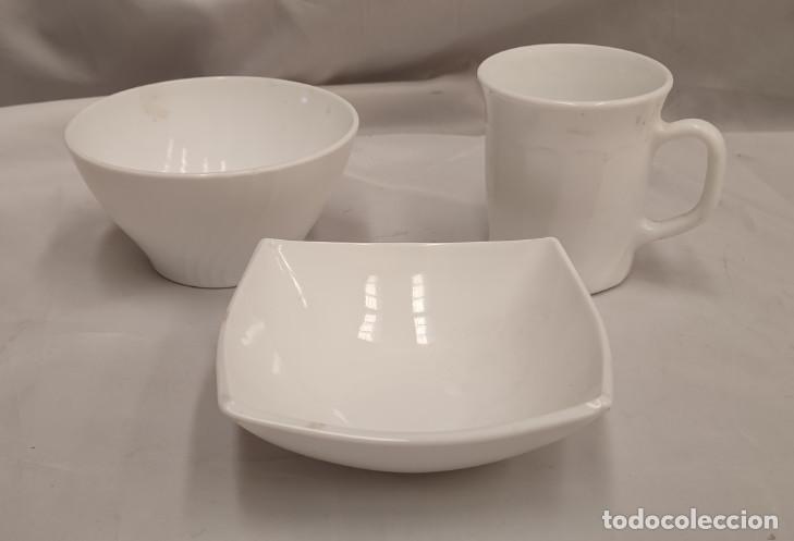 Vintage: JUEGO DE TAZA BOL Y CUENCO DE PORCELANA