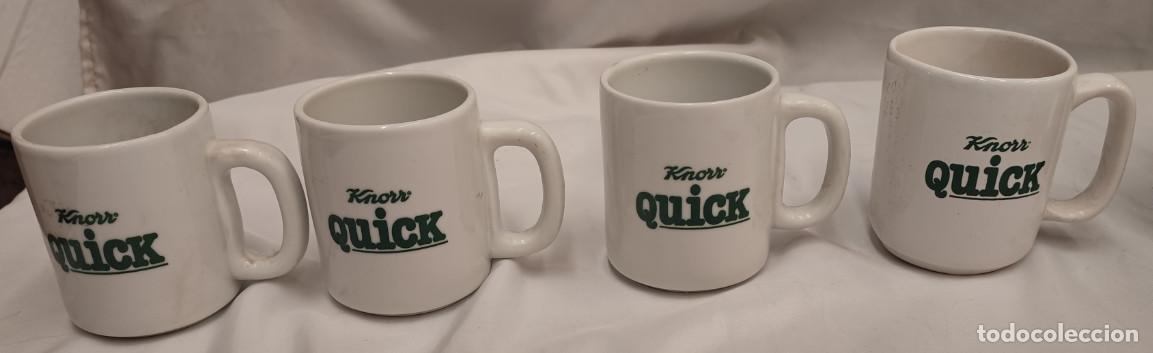 Vintage: JUEGO DE 4 TAZAS KNORR QUICK