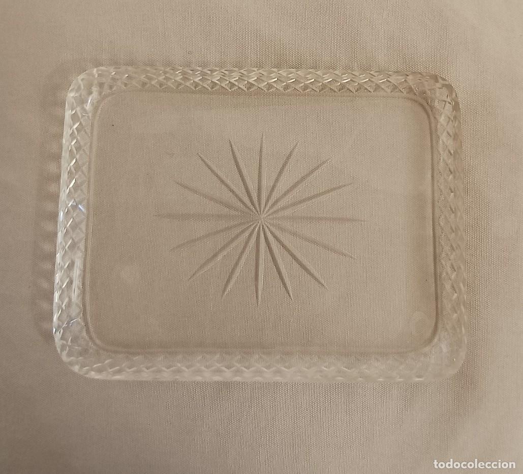 Vintage: Bandeja rectangular de vidrio