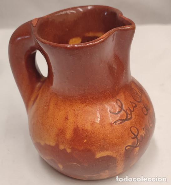 Vintage: JARRA DE CERAMICA, LAS CUEVAS DE LUIS CANDELAS, 10 CM DE ALTA
