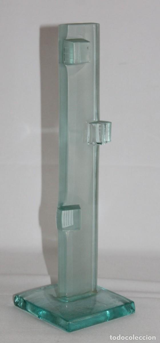Vintage: Escultura de cristal Vidralsa. Dise&ntilde;o Luesma Vega. Barcelona 2001