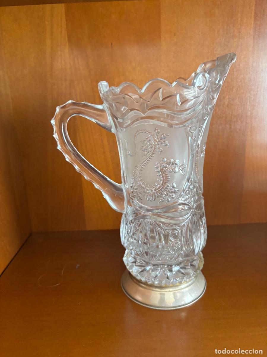 Vintage: Cristal, bombonera, licorera, jarra