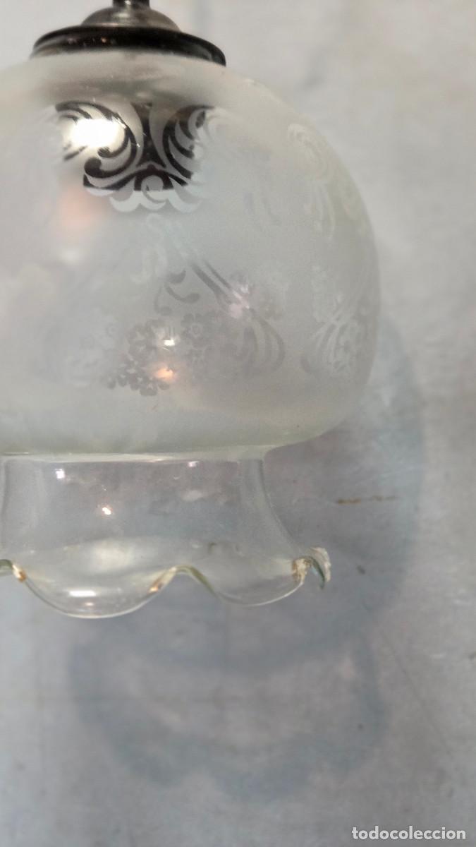 Vintage: lampara de mesa de cristal - Foto 4