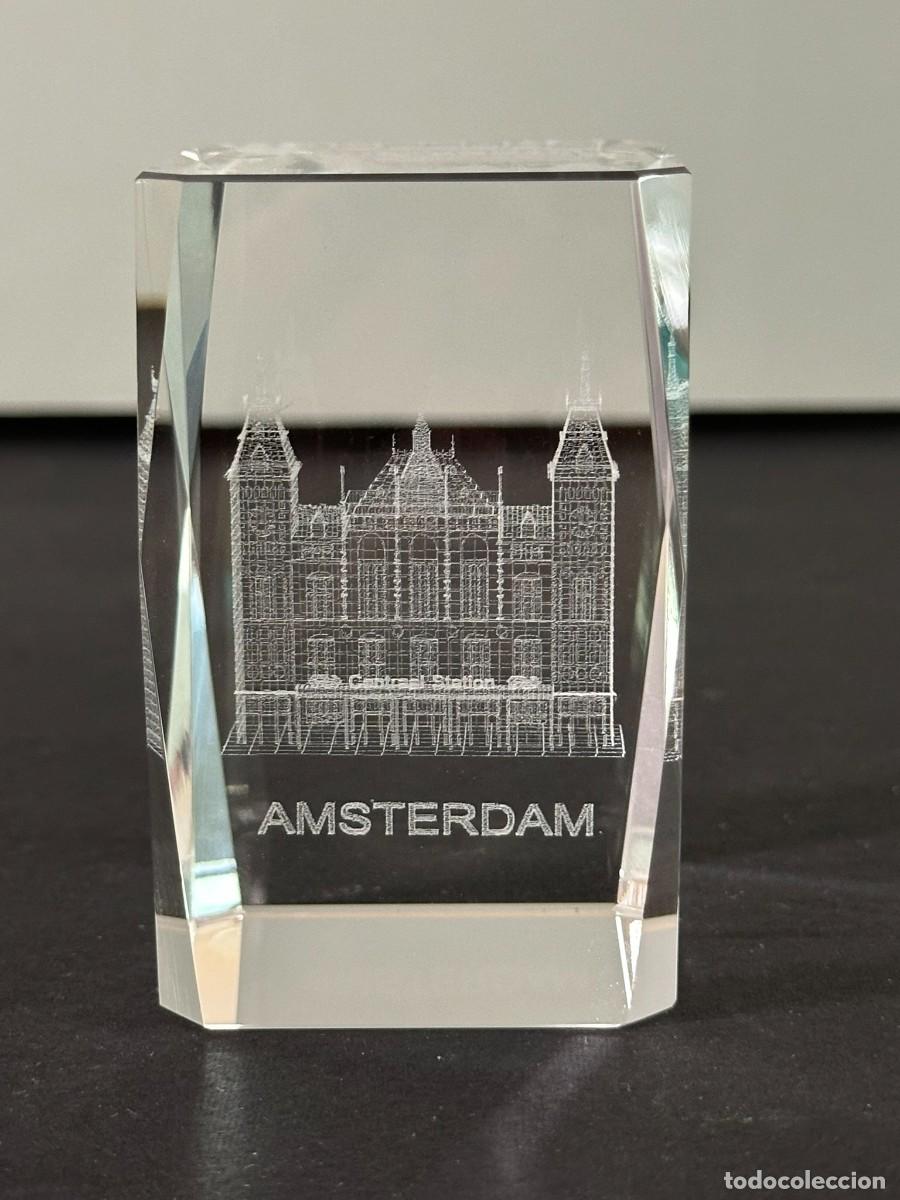Vintage: Pisapapeles de cristal &Aacute;msterdam