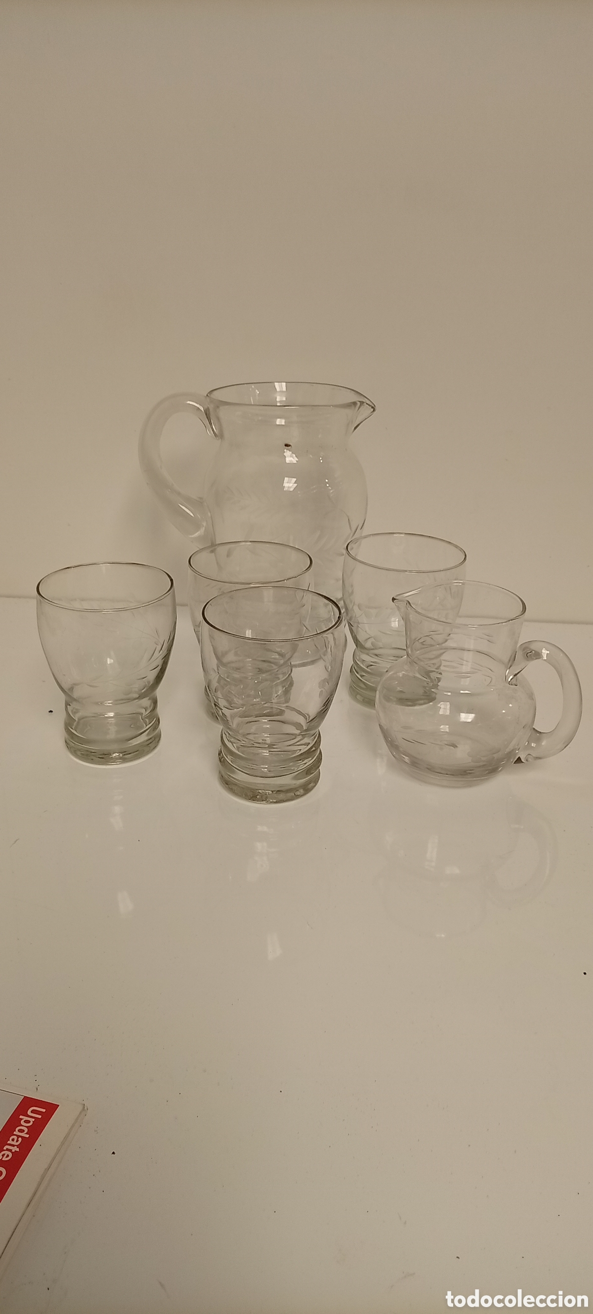 Vintage: JUEGO DE JARRA Y VASOS VINTAGE