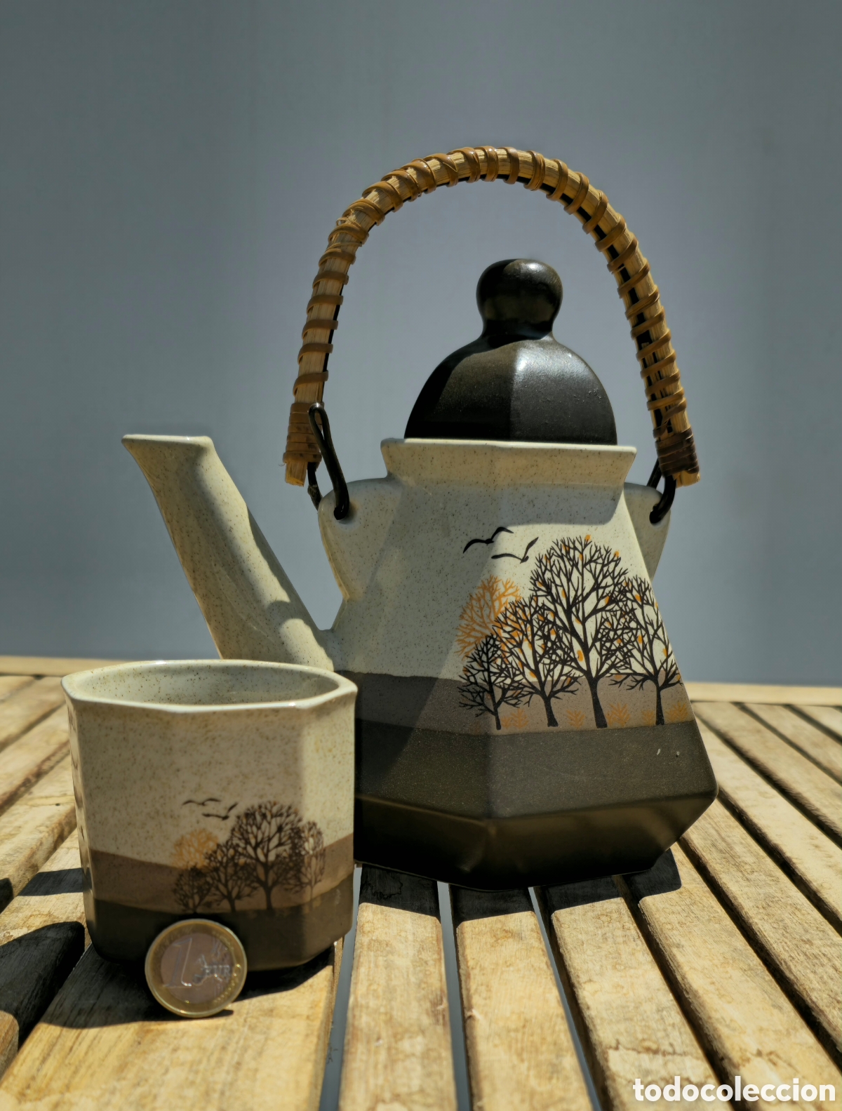 Vintage: Tetera ceramica oriental