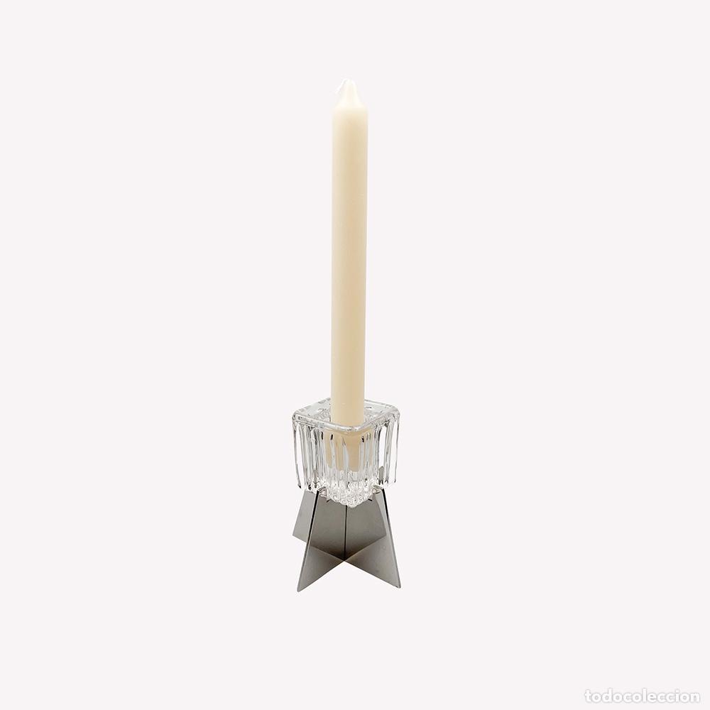 Vintage: Candelabro Peill & Putzler, vidrio y metal, 1970's