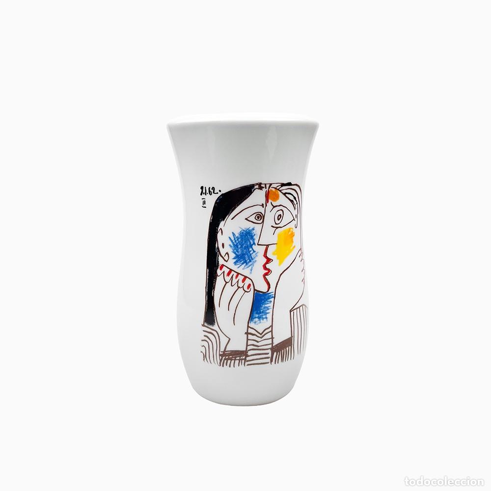 Vintage: Jarr&oacute;n de porcelana Tognana dibujo de Picasso, 1980's