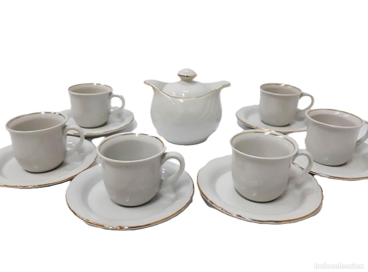 Vintage: Juego de caf&eacute; espresso Diamond Porcelain (Bulgaria)