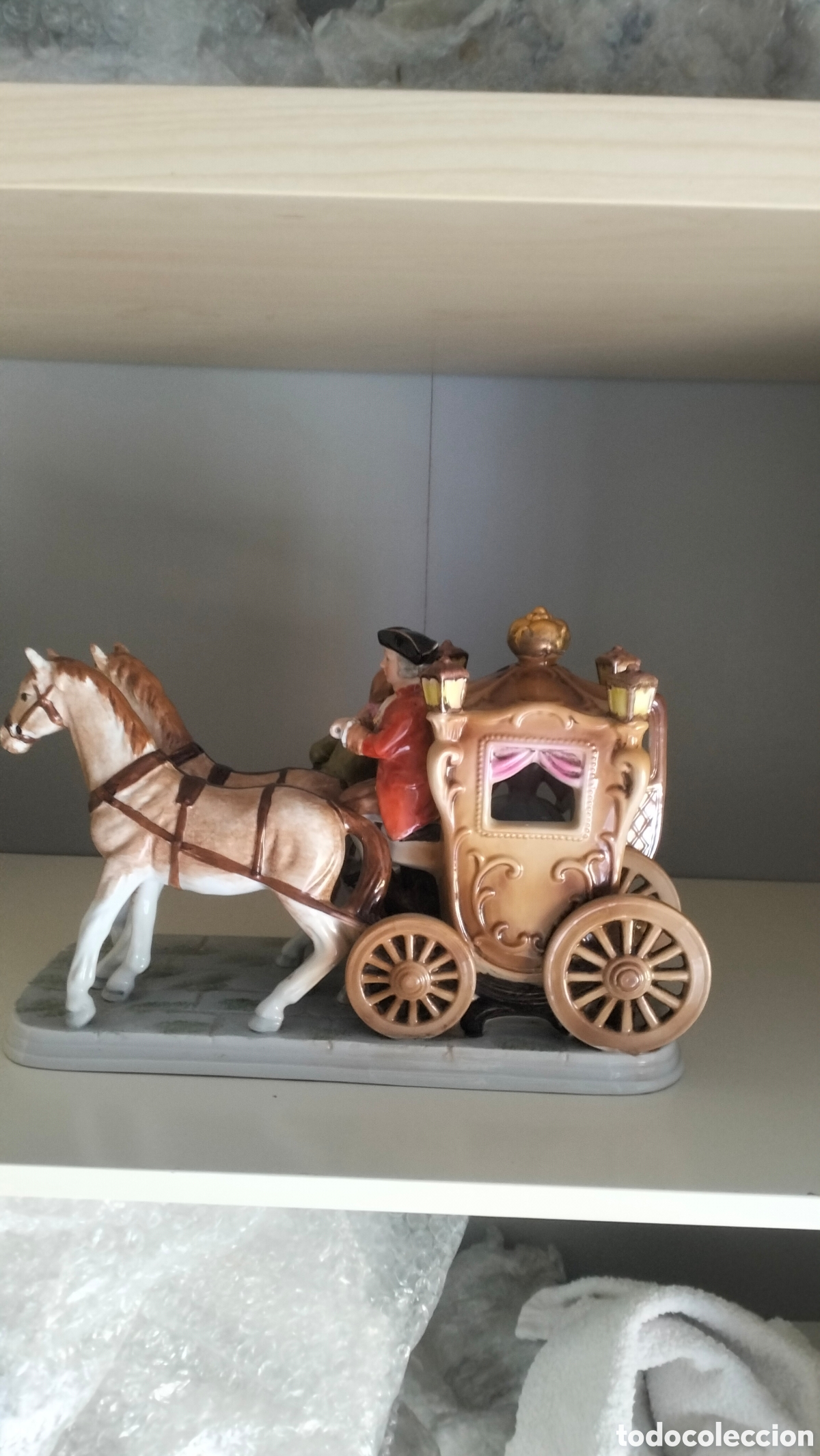 Vintage: Figura carroza de porcelona