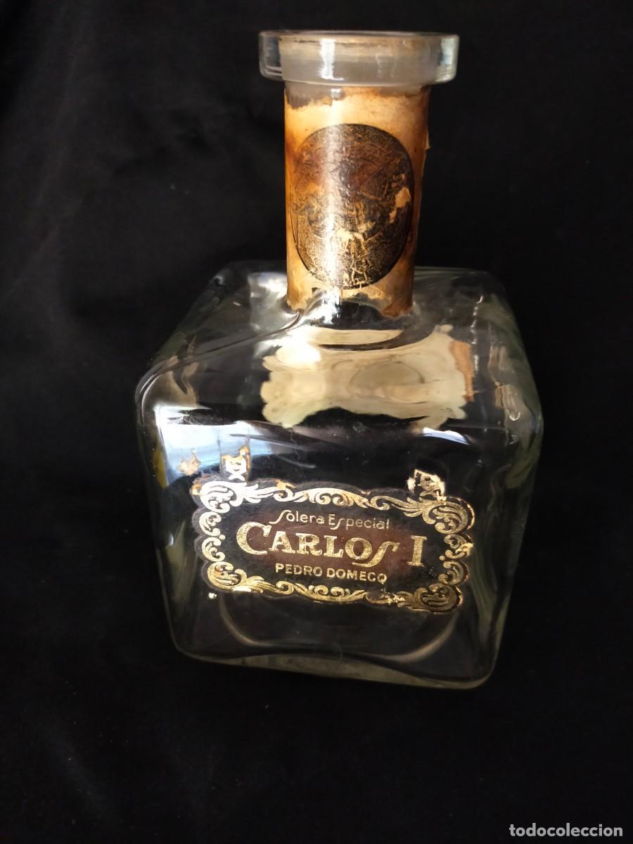 Vintage: BOTELLA ANTIGUA DE COLECCI&Oacute;N BRANDY CARLOS I. PEDRO DOMEQC. RESERVA ESPECIAL. FRASCA A&Ntilde;OS 60