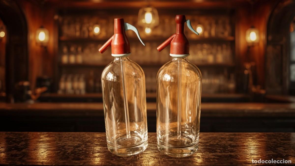 Vintage: &iexcl;Agrega Encanto Vintage a tu Tienda con Estas Botellas Sif&oacute;n Antiguas de Cristal del A&ntilde;o 1950!
