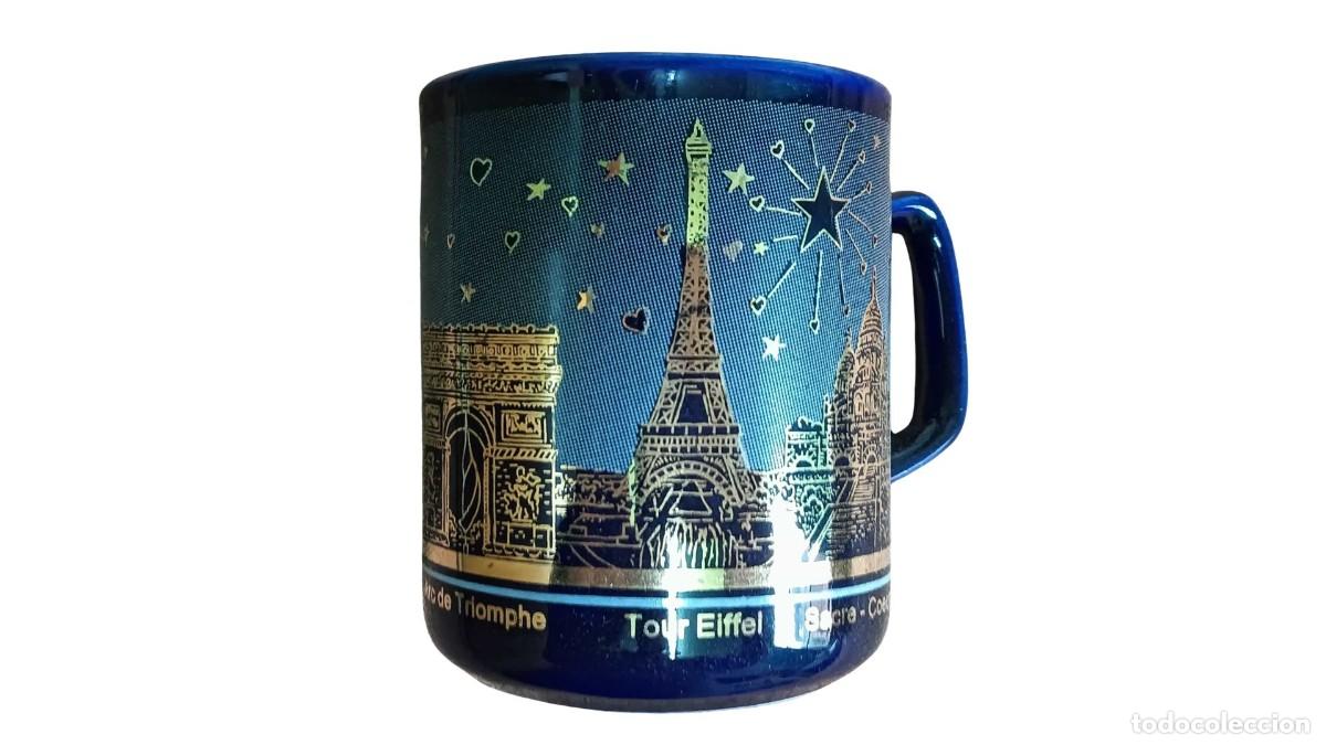 Vintage: TAZA COLECCIONABLE DE PAR&Iacute;S NOCTURNO (OBRA DE GUY DESSAPT) (A&Ntilde;OS 80/90)