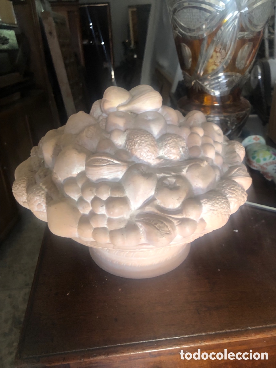 Vintage: Centro de ceramica con tapa