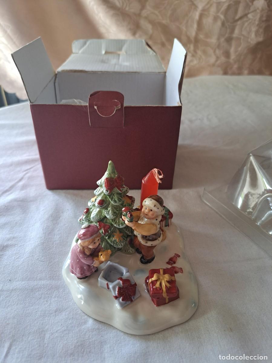 Vintage: Figura navide&ntilde;a de porcelana de la colecci&oacute;n Nostalgic Village de Villeroy & Boch, en caja original