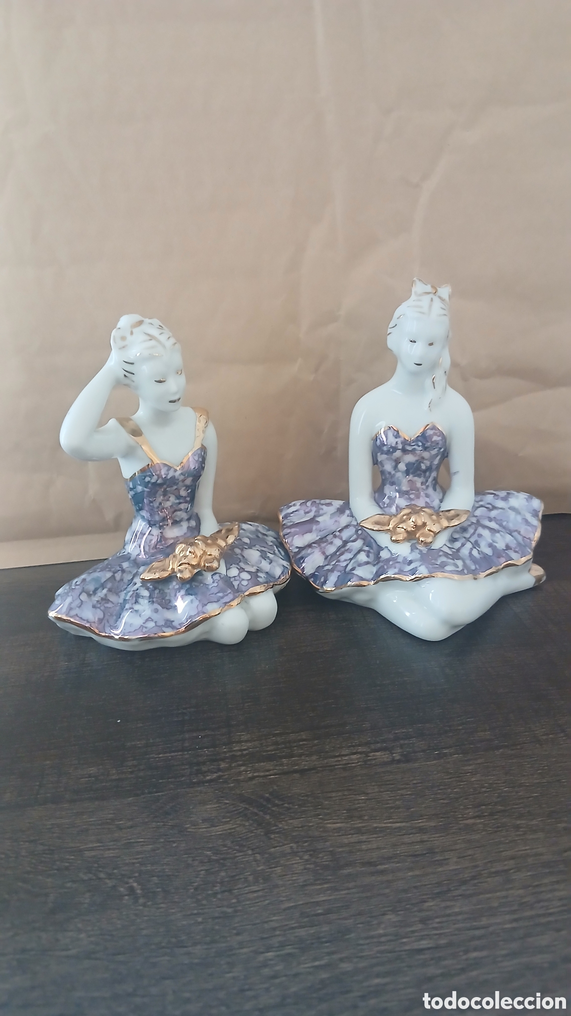 Vintage: Pareja vintage a&ntilde;os 70-80.Piezas originales bordadas a mano con hilo de oro