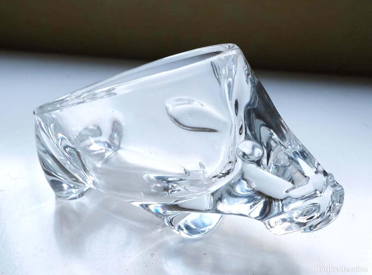 Vintage: Jabal&iacute; de cristal con hueco para tabaco o peque&ntilde;os objetos