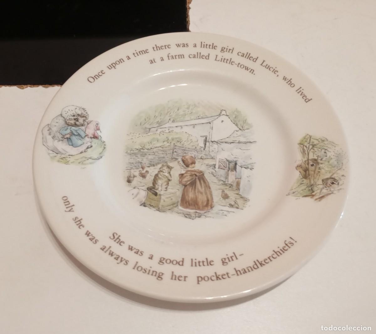 Vintage: BONITO PLATO DE CER&Aacute;MICA DE WEDGWOOD, COLECCI&Oacute;N BEATRIX POTTER VINTAGE DE LOS A&Ntilde;OS 80