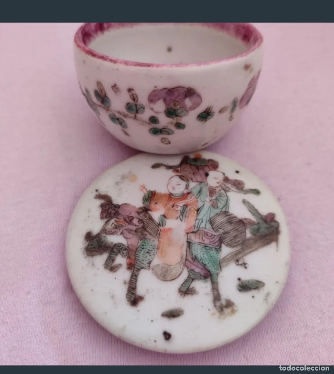 Vintage: Cajita porcelana china antigua caja
