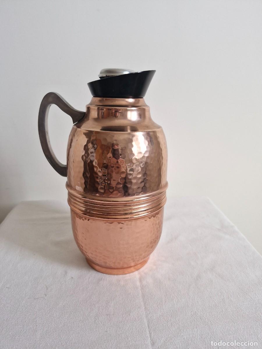 Vintage: Jarra T&eacute;rmica ISOBEL Belgium Cobre Martillado