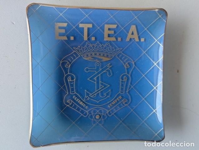 Vintage: ETEA VIGO - VINTAGE CENICERO-TARJETERO - CRISTAL DE CALIDAD - RARISIMO