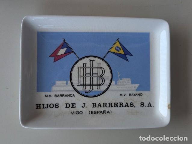 Vintage: 1971 CENICERO RECTANGULAR J.BARRERAS VIGO ROYAL CHINA BARRANCA - BAYANO