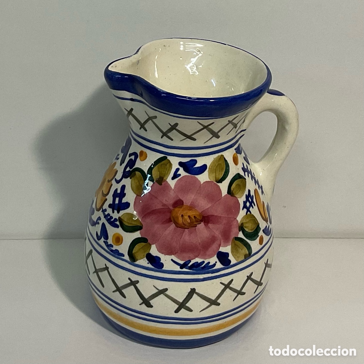 Vintage: Jarra de cer&aacute;mica valenciana - Manises