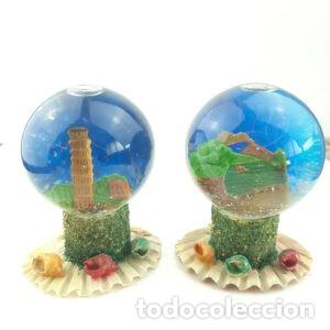Vintage: 2 bocce / palle di vetro con neve Vintage - bolas de cristal