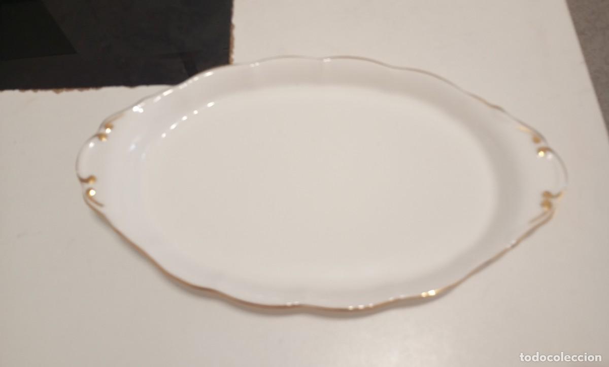 Vintage: ELEGANTE FUENTE DE SERVIR DE PORCELANA FINA, ROYAL ALBERT,PATR&Oacute;N VAL D'OR, VINTAGE DE LOS A&Ntilde;OS 60-70