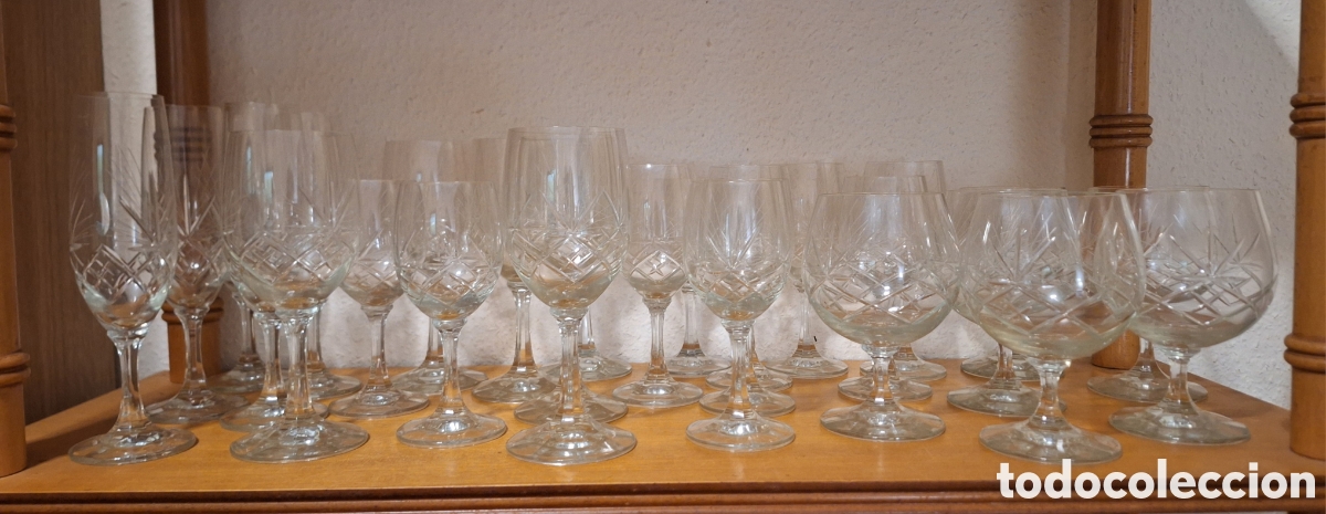 Vintage: Restos cristaleria vintage de fino cristal tallado