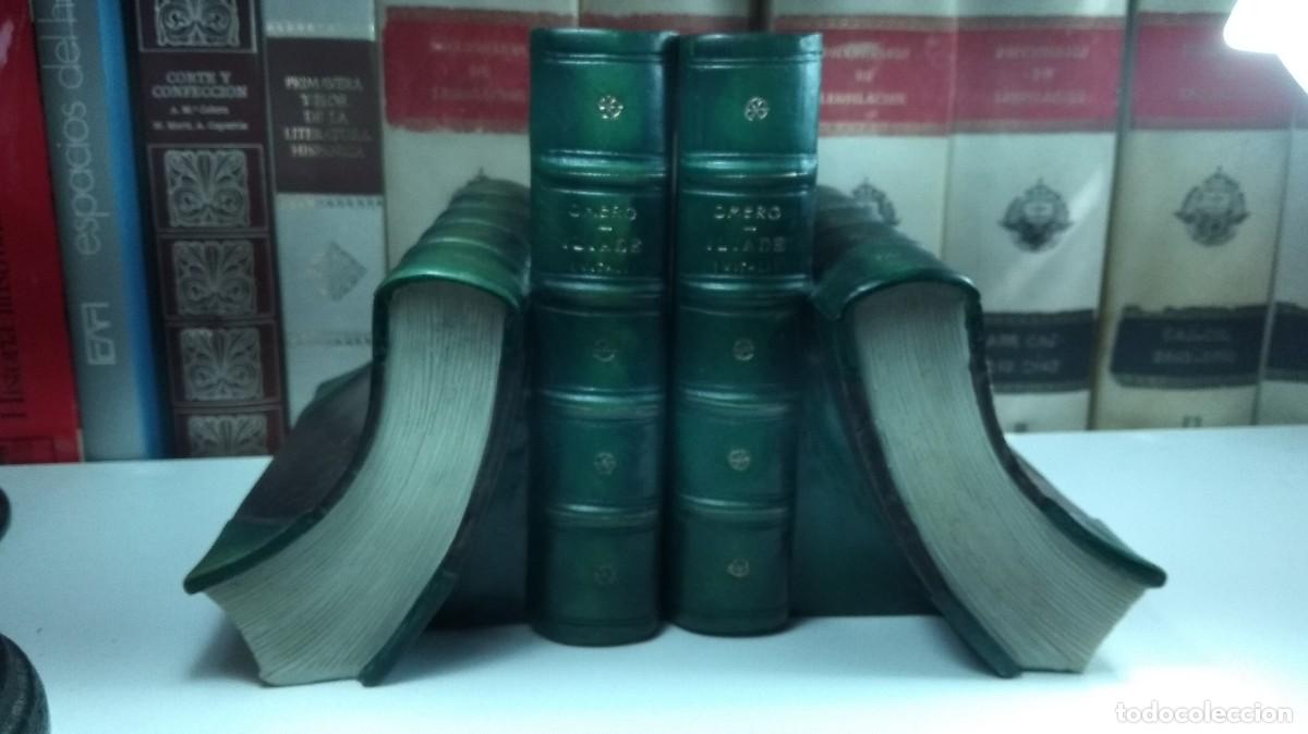 Vintage: Juego dos unidades de apoyalibros imitando libros. Cito medidas.
