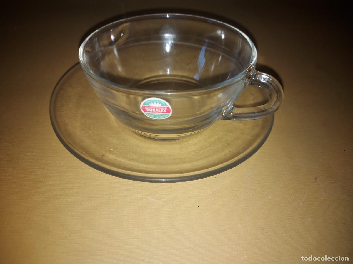 Vintage: Taza con plato de desayuno Duralex