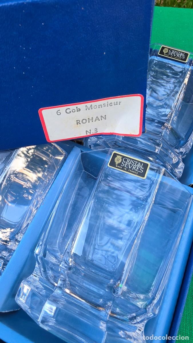 Vintage: Juego Barware Cristal de S&egrave;vres Modelo Rohan 6 Vasos Whisky N.3 Cristal Franc&eacute;s Firmado