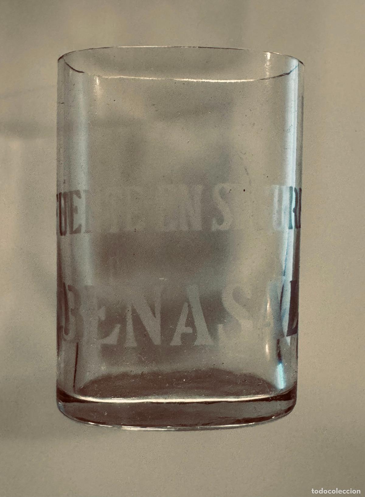 Vintage: FUENTE EN SEGURES BENASAL - VASO DE CRISTAL - ANTIGUO ORIGINAL - VER FOTOS