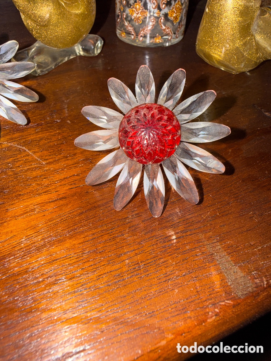 Vintage: Rosa roja crystal Swarovski