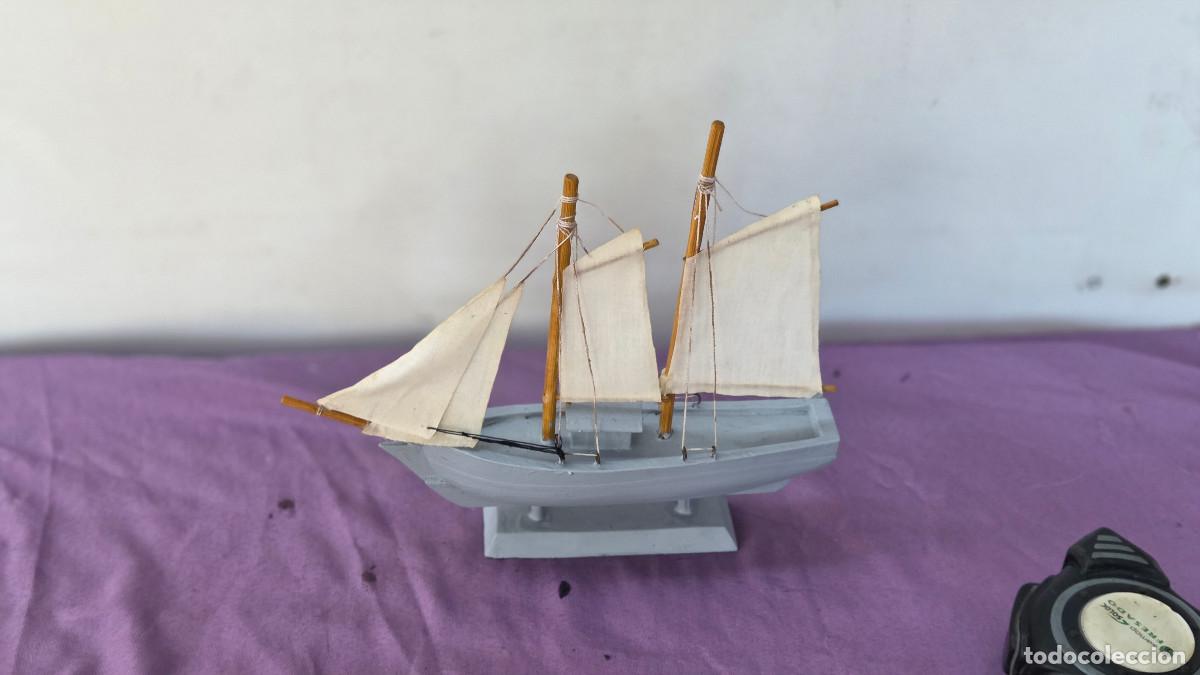 Vintage: maqueta de barco de madera