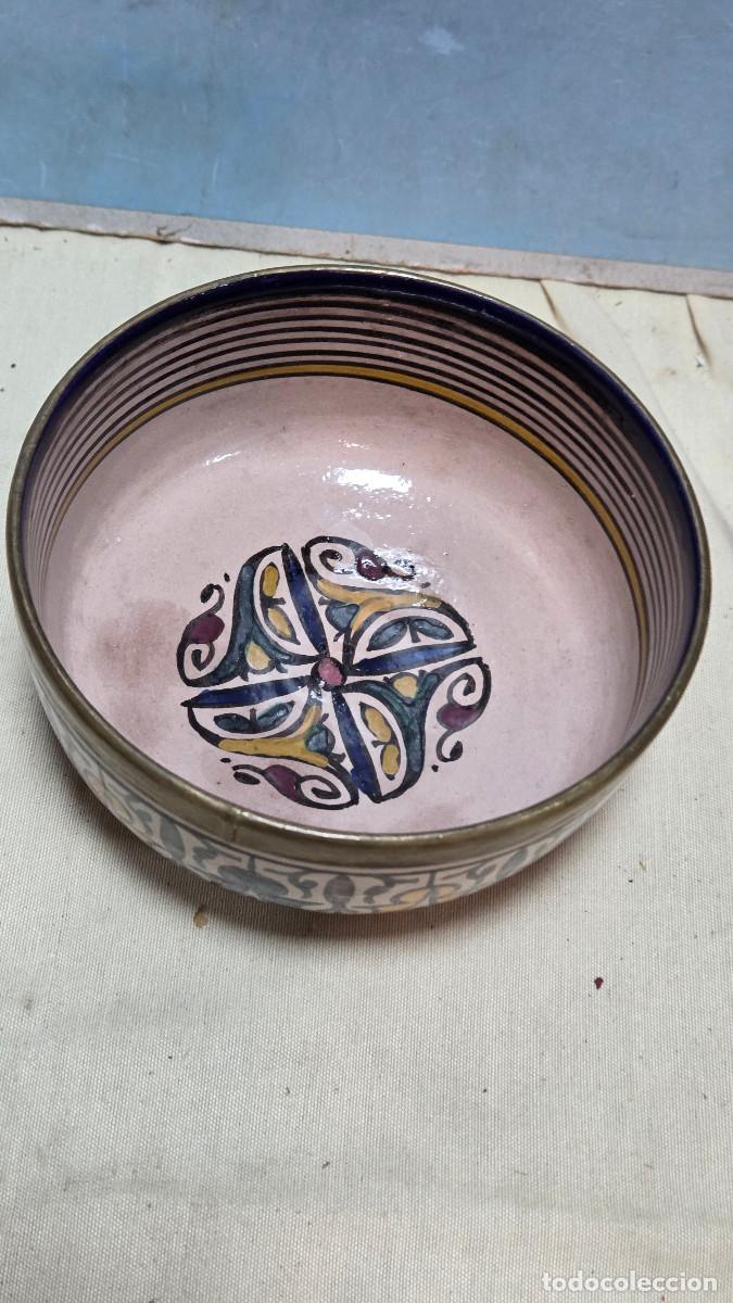 Vintage: cuenco de ceramica arabe - Foto 3