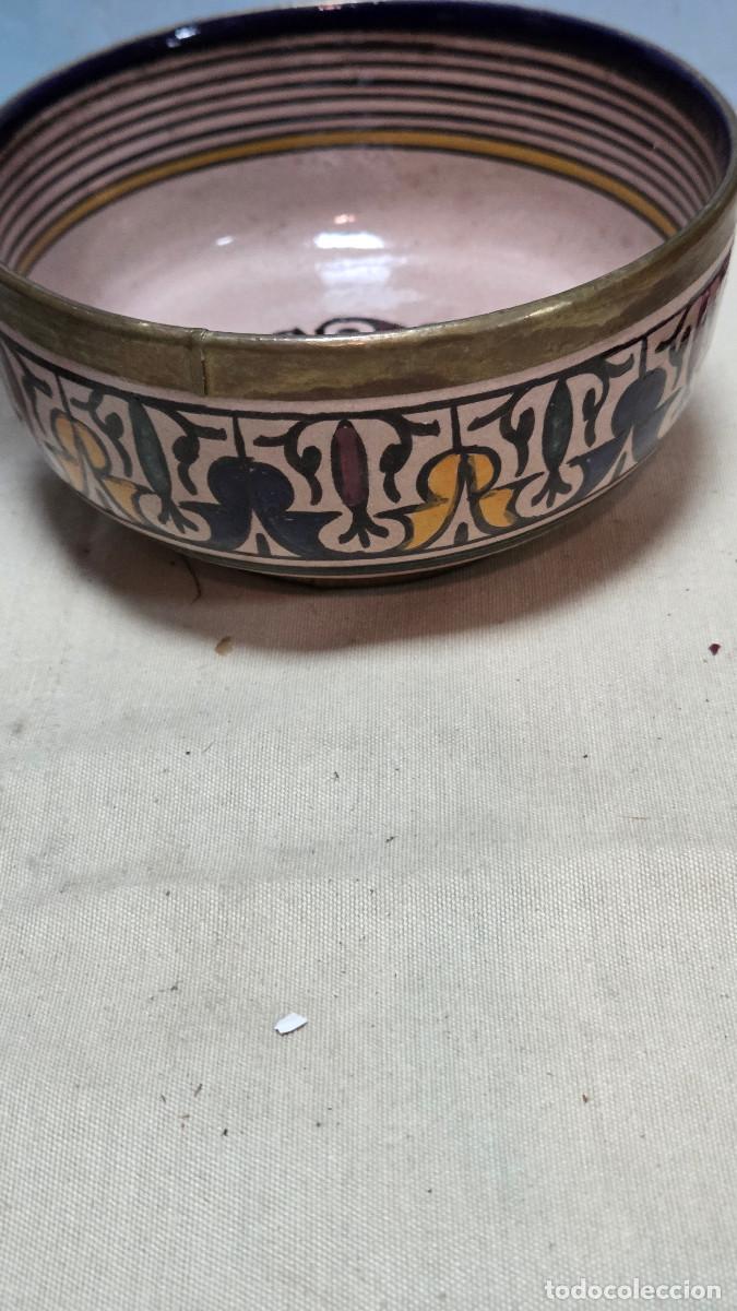 Vintage: cuenco de ceramica arabe - Foto 4