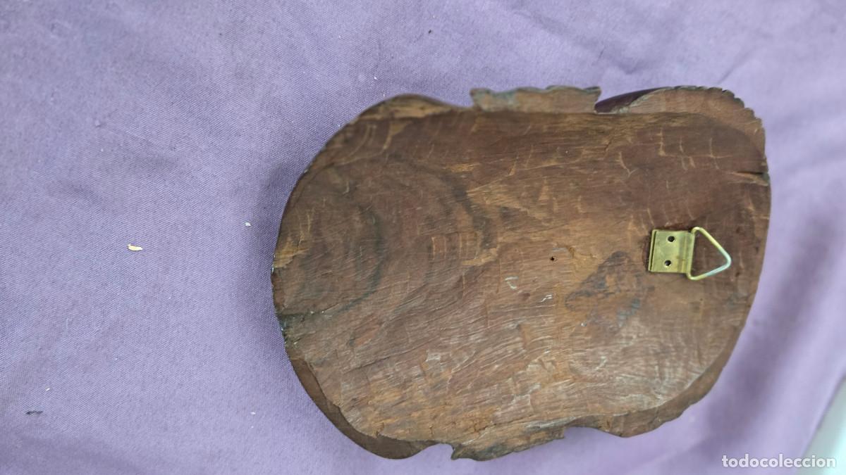 Vintage: mascara africana de madera - Foto 4