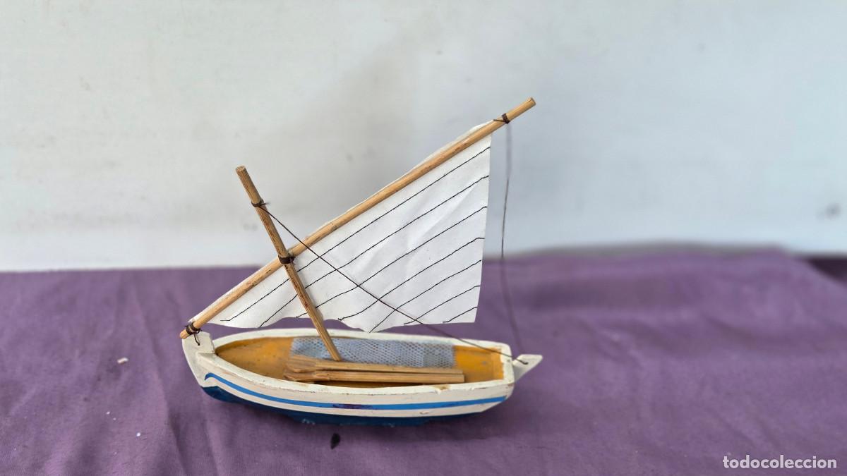 Vintage: maqueta de barco de madera