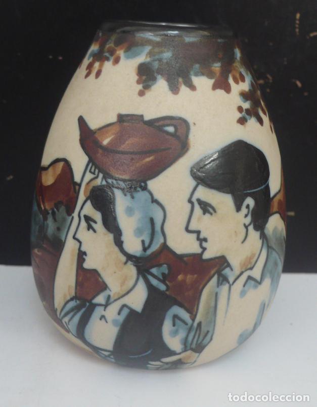 Vintage: PEQUE&Ntilde;O JARRON DE CERAMICA
