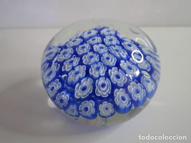 Vintage: PRECIOSA PISAPAPELES CRISTAL MURANO TECNICA MILLEFIORI S.XX - 8 CM