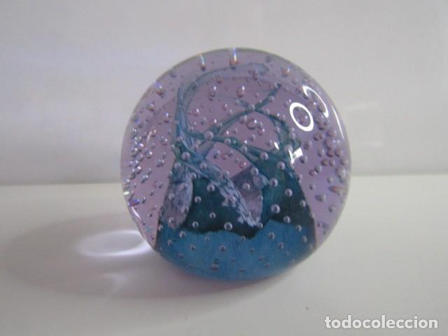 Vintage: PRECIOSA PISAPAPELES CRISTAL SERIE CAULDRON DE Caithness Glass ESCOCIA RAR - 7 CM