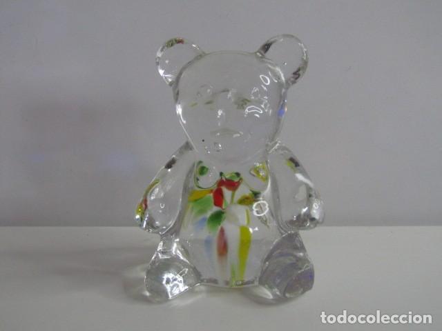 Vintage: PRECIOSO PISAPAPELES CRISTAL OSITO CRISTAL JAPONES NARUI CRYSTAL RAR - 8 CM