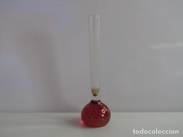 Vintage: PRECIOSO PISAPAPELES VIOLETERO JARRONCITO CRISTAL Kastrupe Holmegaard DINAMARCA RAR - 16 CM